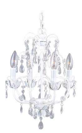 Livex Lighting - 8193-60 - Four Light Chandelier - Sofia - Hand Applied Antique White
