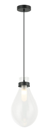 Matteo Lighting - C31911MB - One Light Pendant - SERANNA - Matte Black