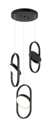 Matteo Lighting - C32303BK - LED Pendant - KENNEDY - Black