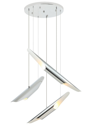 Matteo Lighting - C32416CH - Six Light Chandelier - STYLUS - Chrome