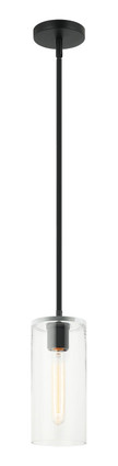 Matteo Lighting - C32501MB - One Light Pendant - Lincoln - Matte Black
