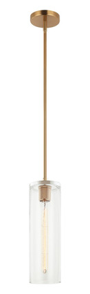 Matteo Lighting - C32511AG - One Light Pendant - LINCOLN - Aged Gold Brass