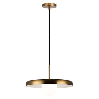 Matteo Lighting - C34421AGOP - LED Pendant - CRESTON - Aged Gold Brass