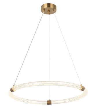 Matteo Lighting - C34824AG - LED Pendant - INKARA - Aged Gold Brass