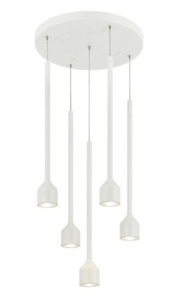 Matteo Lighting - C35405WH - Five Light Chandelier - Lumenagio - White