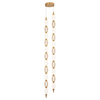 Matteo Lighting - C37102AG - LED Pendant - TENTACLES - Aged Gold Brass