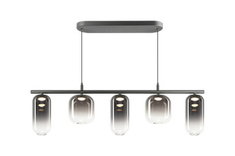 Matteo Lighting - C37405MBSM - Five Light Chandelier - Refrax - Matte Black