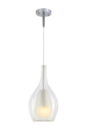 Matteo Lighting - C37521CHCL - One Light Pendant - JERICHO - Chrome