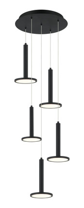 Matteo Lighting - C37705MB - LED Pendant - EXTRATERRESTRIAL - Matte Black