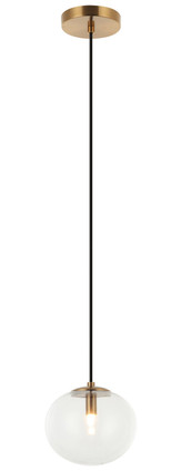 Matteo Lighting - C38101AG - LED Pendant - Bulbus - Aged Gold Brass