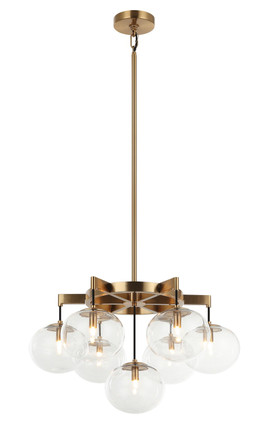 Matteo Lighting - C38107AG - LED Pendant - Bulbus - Aged Gold Brass
