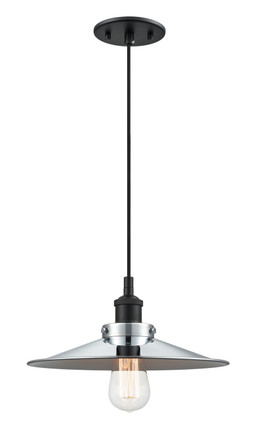 Matteo Lighting - C46112BKCH - One Light Pendant - BULSTRODE'S WORKSHOP - Black