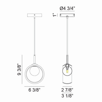 DELCIA LED Pendant (C60601AGCL)