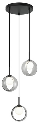 Matteo Lighting - C60603BKSM - LED Pendant - Delcia - Black