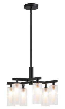 Matteo Lighting - C60806BK - Six Light Chandelier - Kristof - Black