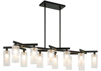 Matteo Lighting - C60812BK - 12 Light Chandelier - Kristof - Black