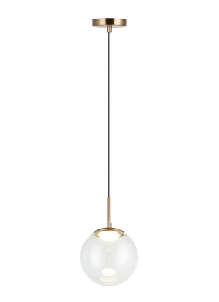 Matteo Lighting - C61311AGCL - LED Pendant - Boble - Aged Gold Brass