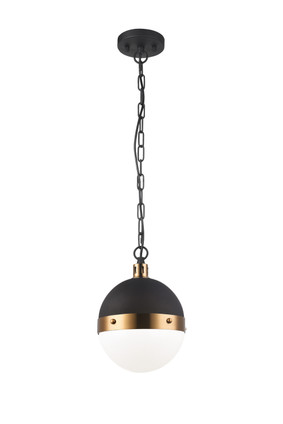 Matteo Lighting - C61801AGOP - One Light Pendant - Torino - Aged Gold Brass