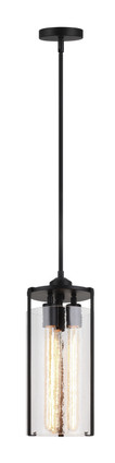 Matteo Lighting - C62203BK - Three Light Pendant - Bayou - Black