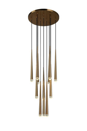 Matteo Lighting - C62712AG - LED Pendant - RENAIE - Aged Gold Brass