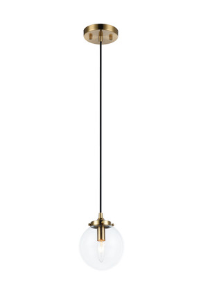 Matteo Lighting - C63001AGCL - One Light Chandelier - The Bougie - Aged Gold Brass