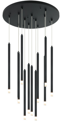 Matteo Lighting - C63112MB - 12 Light Chandelier - Reigndrop - Matte Black