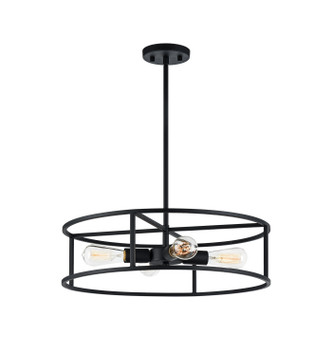 Matteo Lighting - C71604RB - Four Light Pendant - CANDID - Rusty Black
