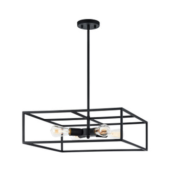 Matteo Lighting - C71644RB - Four Light Pendant - Candid - Rusty Black