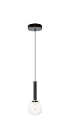 Matteo Lighting - C75301BKCL - One Light Pendant - Stellar - Black