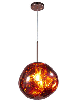 Matteo Lighting - C76801CP - One Light Pendant - Galactic - Copper
