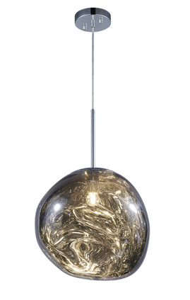 Matteo Lighting - C76803SM - One Light Pendant - Galactic - Smoke