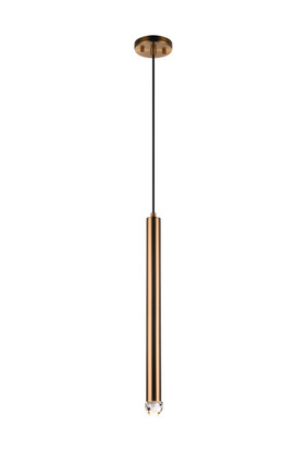 Matteo Lighting - C78301AG - LED Pendant - Reign - Aged Gold Brass