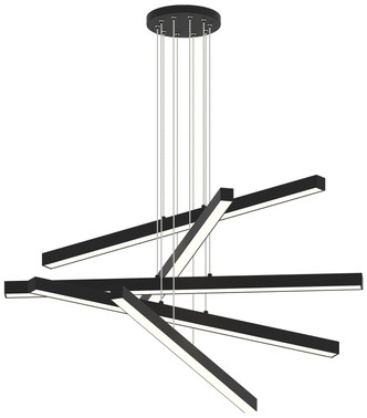 Matteo Lighting - C80845MB - LED Chandelier - Presley - Matte Black