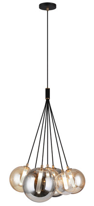 Matteo Lighting - C81007BK - LED Chandelier - Magma - Black
