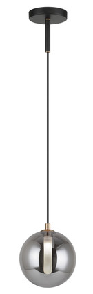 Matteo Lighting - C81011SM - One Light Pendant - Magma - Smoke