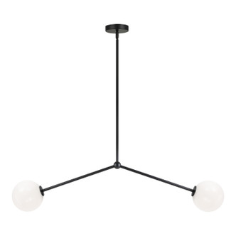 Matteo Lighting - C81702BKOP - Two Light Pendant - Novo - Black