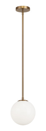 Matteo Lighting - C81711AGOP - One Light Chandelier - Novo - Aged Gold Brass