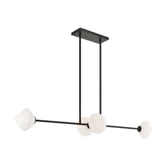 Matteo Lighting - C81744BKOP - Four Light Pendant - NOVO - Black