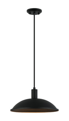 Matteo Lighting - C81901MB - One Light Pendant - Farmley - Matte Black