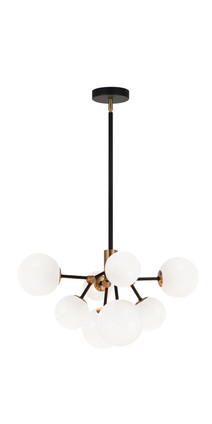 Matteo Lighting - C83008AGOP - LED Chandelier - Novu - Aged Gold Brass