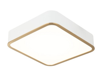 Matteo Lighting - M10542WHAG - LED Ceiling Mount - AINSLAY - White + Aged Gold Brass
