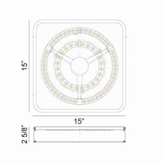 AINSLAY LED Ceiling Mount (M10545BKAG)