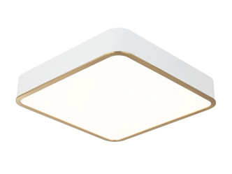 Matteo Lighting - M10545WHAG - LED Ceiling Mount - AINSLAY - White + Aged Gold Brass