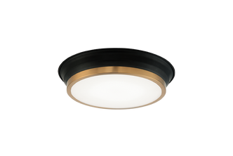 Matteo Lighting - M11201BKAG - LED Ceiling Mount - Jaxx - Black + Aged Gold Brass