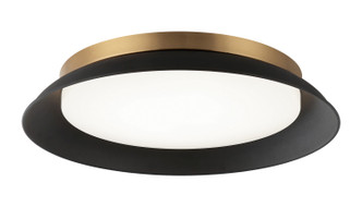 Matteo Lighting - M12518MBAG - LED Wall Sconce - FINLEY - Matte Black + Aged Gold Brass