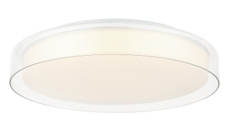 Matteo Lighting - M14618WHCL - LED Flush Mount - CALLUM - White + Clear