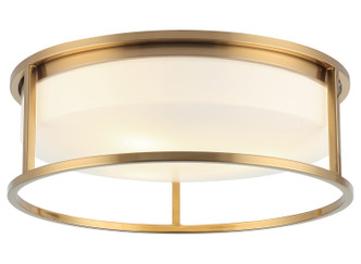 Matteo Lighting - M15003AG - Three Light Ceiling Mount - Framerton - Aged Gold Brass