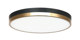 Matteo Lighting - M15302BKAG - LED Flush Mount - Tone - Black & Aged Gold Brass
