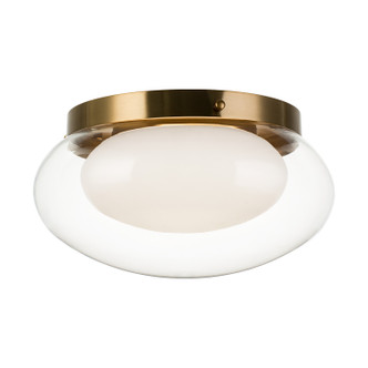 Matteo Lighting - M15703AG - Three Light Flush Mount - Caspian - Aged Gold Brass