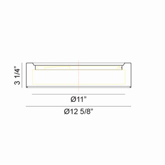 EZRA LED Ceiling Mount (M16613WH)